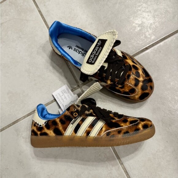 Adidas Brown Leopard Sneakers - Picture 6 of 8